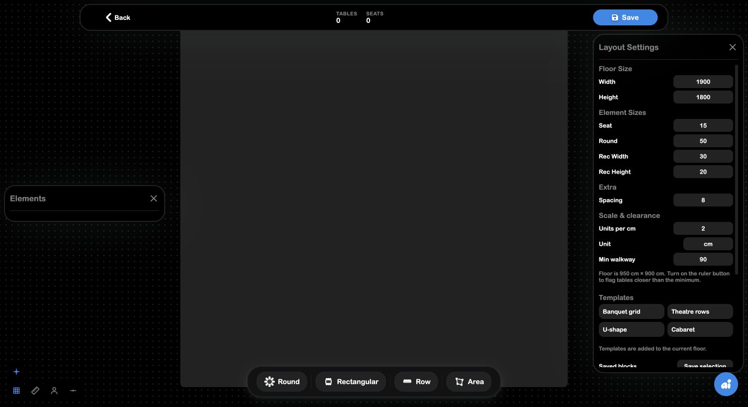SRVZr event drawing editor